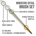 thumbnail image 3 of U.S. Art Supply Miniature Detail Paint Brush Set - 12 Miniature Brushes for Art Painting - Acrylic, Watercolor, Oil, 3 of 6