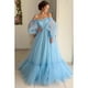 thumbnail image 3 of Vestido Largo de Gasa Con Cuello Oblicuo Y Manga Larga de Color Liso Para Mujer Odeerbi  ODB115977, 3 of 7