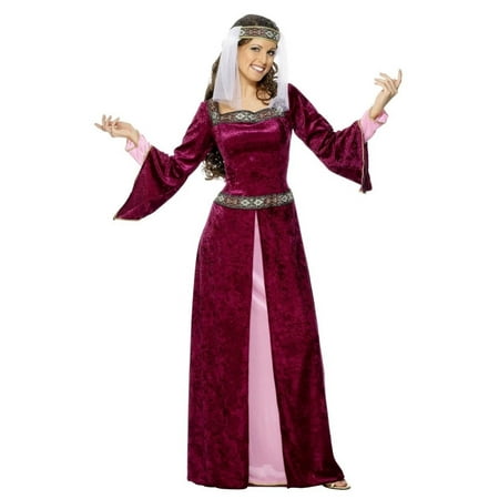 Smiffys Medieval Maid Marion Juliet Dress Halloween Costume