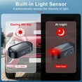 thumbnail image 3 of Car Solar Power Simulated Dummy Alarm, Anti-Theft LED Flashing Security Light Fake Car Alarm, Automotive Warning Interior Safety Light with USB Charging Port, Car Accessories(Red Light, 4PCS), 3 of 7