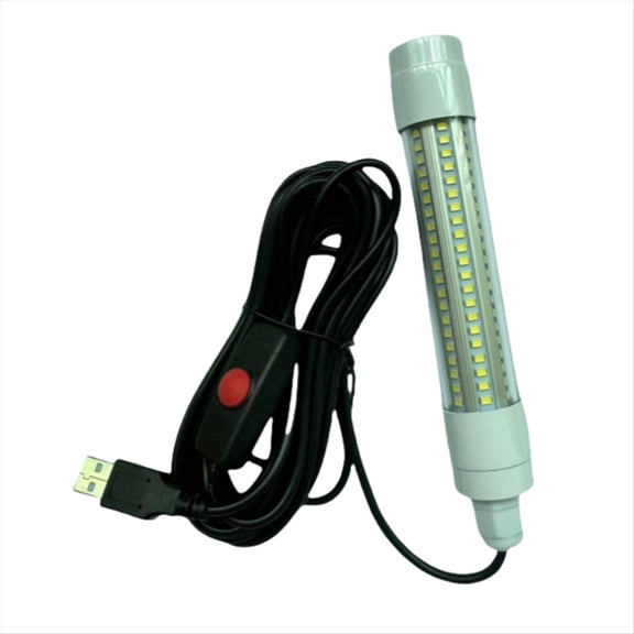 USB Fish Attracting Light Outdoor LED High Brightness Underwater Attracting Light Raft Fishing for Freshwater Seawater A,1 * Fishing Light,Green Light