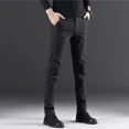 thumbnail image 2 of Pantalones de trabajo para hombre, pantalones drapeados de oficina para hombre, holgados, fluidos, ropa de diseñador, vintage, baratos, antiarrugas, vestido de verano 2024, 2 of 5