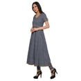 thumbnail image 2 of Moomaya Kurta Longue Tunique à Manches Courtes en Coton pour Femmes, Kurtis Imprimés avec Fente avant, 2 of 6