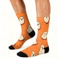 thumbnail image 5 of OIOLOYJM Compression Socks for Women Men Halloween Cute Novelty Printed Crew Socks Winter Funny Strecth Comfy Athletic Yoga Dress Socks for Holiday Gifts, 2-Packs Saffron, 5 of 6