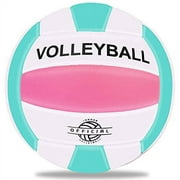 EVZOM Super Soft Volleyball Beach Volleyball Official Size 5 for Outdoor/Indoor/Pool/Gym/Training Premium Volleyball Equipment Durability Stability Sports Ball