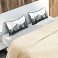 thumbnail image 7 of Coolnut Gray Mountain Peak Scenery Pillowcase for Hair and Skin Silk Pillowcase Standard Size 20 ×26Inn, Soft and Breathable Slippery Satin Pillowcase Covers for Sleep Decor Giftsation 906, 7 of 7