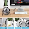 thumbnail image 5 of Bexikou 4" Mini Portable Rechargeable USB Tabletop Fan, 5 of 8
