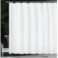 thumbnail image 4 of Ambesonne Grey Chevron Shower Curtain, Soft Dotted Zigzags, 69"Wx84"L, White Pale Grey, 4 of 5