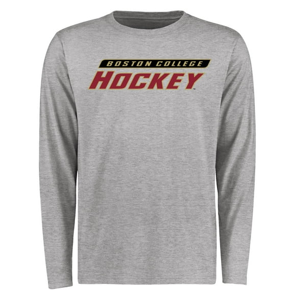 Men's Heathered Gray Boston College Eagles Hockey East Long Sleeve T-Shirt