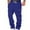 Blue, variant on Mens Sweatpants Men Joggers Mens Lined Sweatpants Wide Straight Leg Pants Bottom Sweatpants Joggers Pants Workout High Waisted Yoga Pants With Pockets