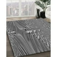 thumbnail image 2 of Ahgly Company Indoor Round Patterned Gray Dolphin Gray Area Rugs, 7' Round, 2 of 6
