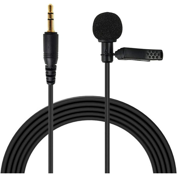 YQHWQ Professional Omni-Directional Lavalier Mic Compatible with DJI for Rode for Sennheiser for Boya Comica Microphone for DSLR Camera,Pc Laptop Recording YouTube/Interview/Video Conference/