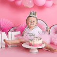 thumbnail image 3 of Baby Princess Tiara Crown, Baby Birthday Hat, 3 of 4
