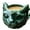 Green, variant on Artistic Crystal Cats Face Coffee Mugs Handcrafted Resin Geode Design Unique Gift For Cats Owners Elegant Homes Decors