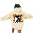 thumbnail image 1 of WEAIXIMIUNG Robe Chandail en Molleton Grande Taille 3X Sweat à Capuche Imprimé Lettre pour Femmes Manches Longues avec Poches, 1 of 7