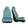 thumbnail image 3 of Sikiie Cute Yellow Rubber Ducks Car Seat Covers 2PCs Front Car Seat Covers Universal fit for Most Cars SUVs and Trucks-2 PCS, 3 of 9