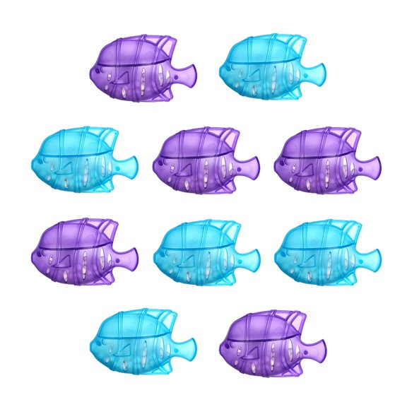Humidifier for cleaning fish, suitable for humidifiers and aquariums, prevents scale buildup, 1.75 inch x 2.55 inch, 10-pack (blue   purple)