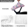 thumbnail image 5 of HELLHERO Turtle Cherry Blossom Print Office Chair Armrest Covers Stretchable with Elastic Band, Office Chair Arm Pad Covers Slipcover for Desk Chairs 2 Pcs, 5 of 7