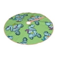 thumbnail image 2 of Bingfone Christmas Tree Skirt Mat Christmas Decoration Interior 30"-Motorcycle Riding Dinosaur, 2 of 8