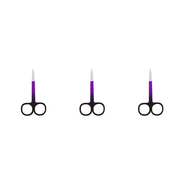 Vogacara Tijeras para cejas, tijera para el pelo de la nariz Simple para el hogar, accesorio para quitar el pelo, herramienta de belleza Type1 NO1
