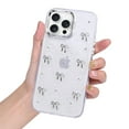 thumbnail image 2 of Glittery 3D Bow Clear Soft Case for iPhone 14 Pro – Sparkling Protective Cover for 6.1" iPhone 14 Pro (2022) with Bling Design, 2 of 5
