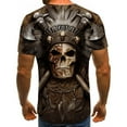 thumbnail image 2 of 3D Print Skull Tshirt Short Sleeve Novelty Funny Graphic T Shirts for Men Vampire Skeleton Graphic Casual Crewneck Fashion Tee Tops, 2 of 3