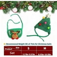 thumbnail image 7 of CLIQKWEN Adorable Christmas Dog Pom-Pom Hat - Green Velvet Adjustable Pet Hat - Soft & Funny Santa Style Headdress for Dogs & Puppies - Xmas Pet Decor Gift, 7 of 7