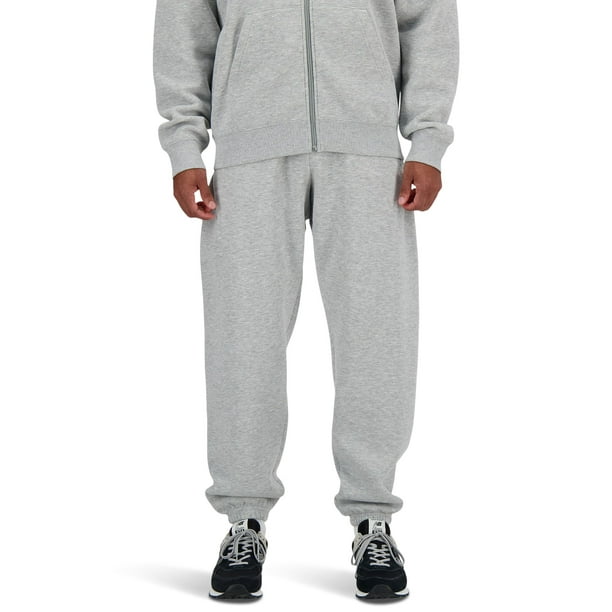 Pantalones deportivos New Balance Sport Essentials de forro polar para hombre, color gris
