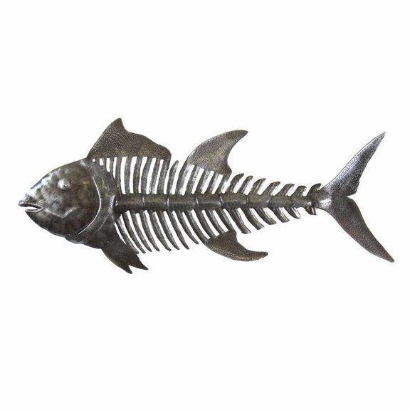 Fish Bones Metal Art Croix des Bouquets