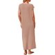 thumbnail image 2 of Vestido de verano KIRUNDO Vestido largo Henley de punto acanalado caqui, 2 of 9