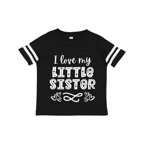 Inktastic I Love My Little Sister with Hearts Boys or Girls Toddler T-Shirt
