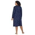 thumbnail image 4 of Aria Women’s Super-Soft Velour 46” Long Sleeve V-Neck Sleepwear Lounger, Sizes XS-4X, 4 of 8