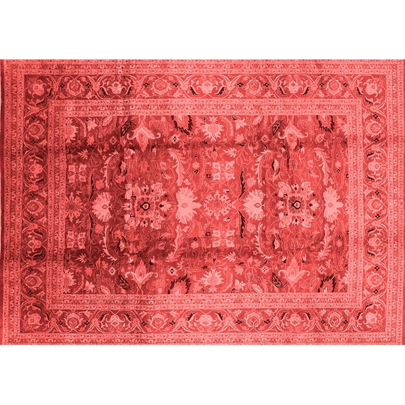 Ahgly Company Indoor Rectangle Oriental Red Traditional Area Rugs, 4' x 6'