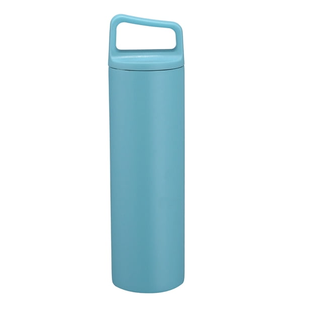Bouilloire de Sport Portable en Acier Inoxydable à Grand Ouverture, Grande Capacité, 600mL