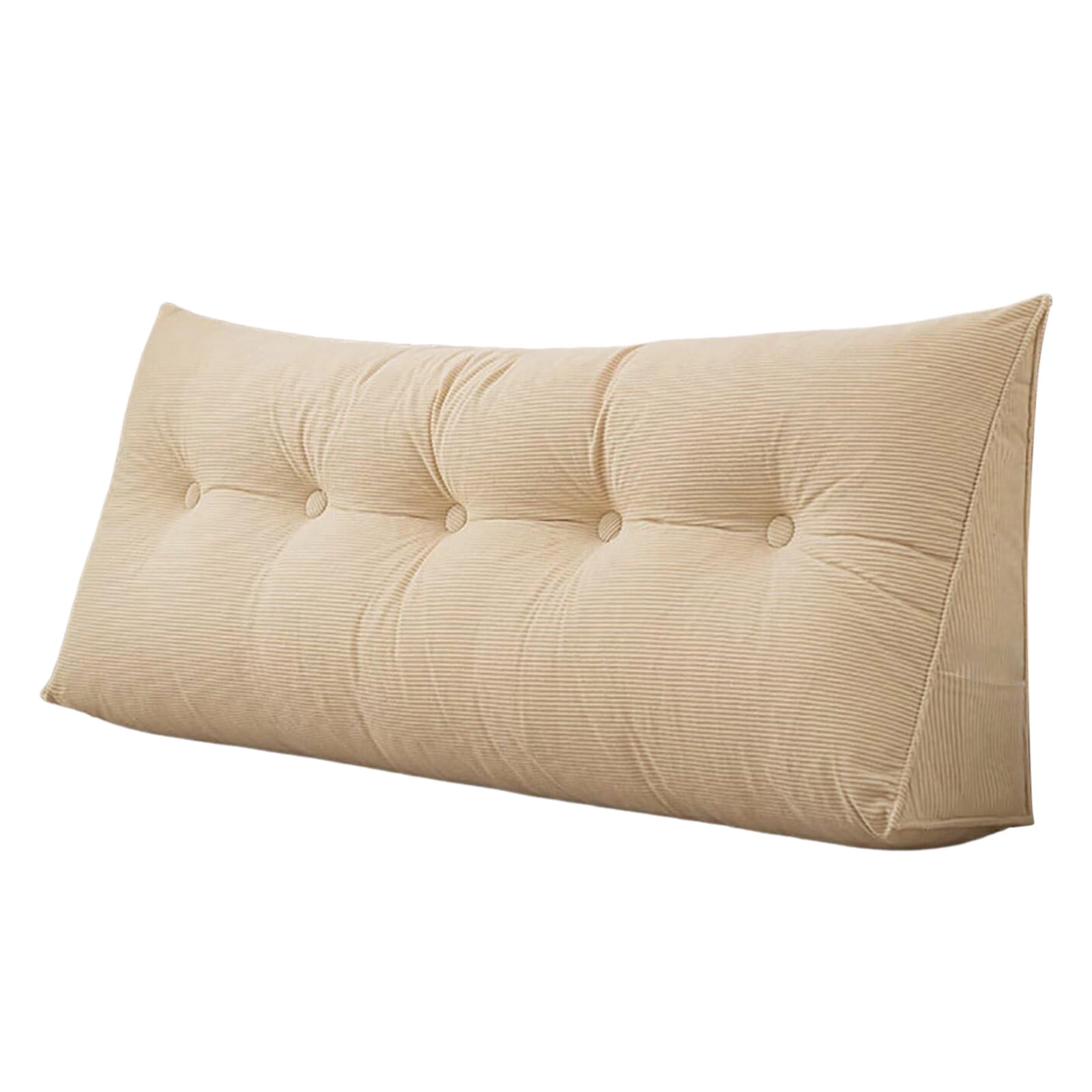 Riforla Dorm Triangular Headboard Bolster Pillow White Wedge Headboard Twin Body Pillow Large Wedge Pillow Headboard Back Pillow For Sitting In Bed Pi