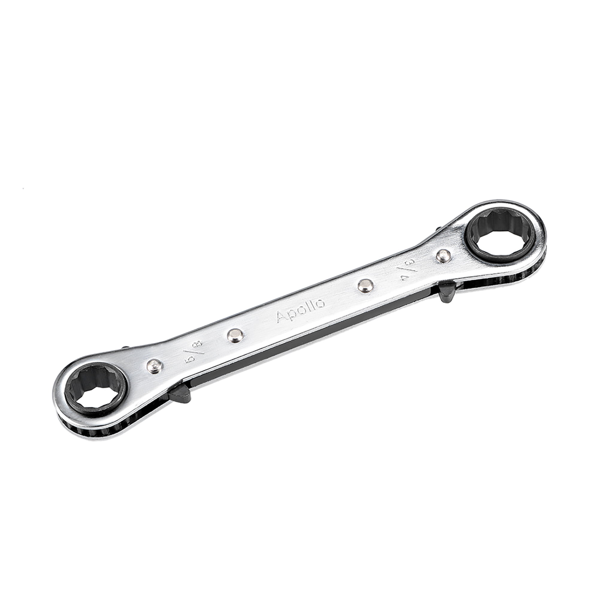 Reversible Ratcheting Wrench, 3/4inch x 5/8inch Double Box End, CRV