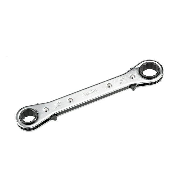 Reversible Ratcheting Wrench, 3/4inch x 5/8inch Double Box End, CRV