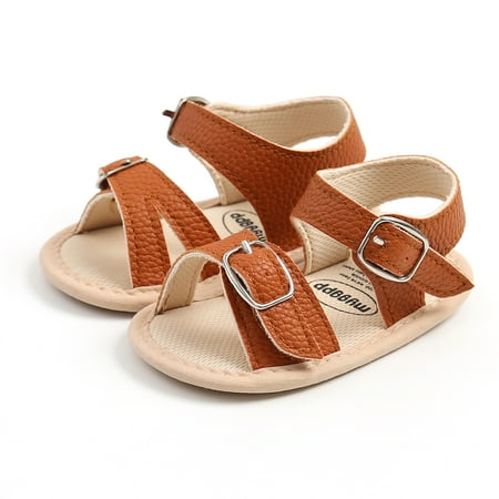 

Kiapeise Toddler s Sandals Baby Summer Wear PU Material Adjustable Shoes