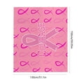 LYTiang Flannel Cancer Cute Warm Ribbon Blanket Chemotherapy