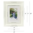 thumbnail image 3 of (2 pack) Mainstays 5x7 Matted to 3.5x5 Distressed White Gallery Tabletop Picture Frame, 3 of 7