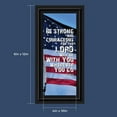 thumbnail image 2 of Be Strong and Courageous, Biblical Military Gift, American Flag Picture Frame, 7350B, 2 of 6