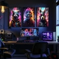 thumbnail image 4 of Hieng Video Game Wall Art Gaming Posters Gamer Wall Decor for Teen Boys Bedroom Graffiti Gamepad Headphones Canvas Prints Cool Pictures Pop Art Painting Men Room Decoration（Only canvas）, 4 of 6