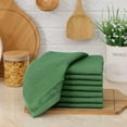 thumbnail image 7 of decorUhome 100% Cotton Waffle Weave Dish Cloths, 6 Pack - 12 x 12 Inches, Super Soft Absorbent Quick Drying Dish Towels, Grass Green, 7 of 7