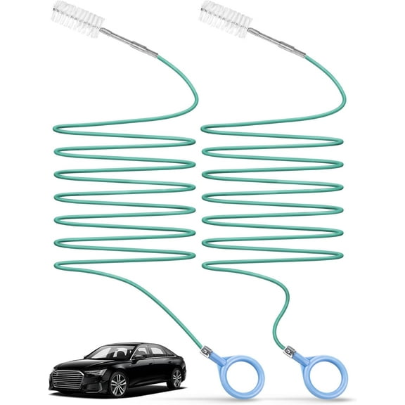 2-Packs Auto Sunroof Drain Cleaning Tool,78 Inch Flexible Drain Brush Pipe Cleaners for Car,Tube Cleaning Brush Slim Drain Dredging Tool Perfect for Car Sunroof,Windshield Wiper Drain Hole