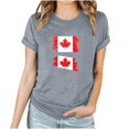 thumbnail image 1 of FAIWAD T-Shirt d'Été pour Femmes Fête du Canada Léger à Manches Courtes Col Rond T-Shirts Hauts Imprimé Graphique Blouses de Détente Basiques, 1 of 3