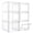 Clear White-6pcs, variant on Plastic Stackable Storage Bins Clear White-18pcs For Home Office Organizing