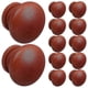thumbnail image 3 of Cabinet Knobs Wooden Drawer Handles For Cabinets Simple Design Furniture Hardware Dark Red 12Pcs Edition 0711, 3 of 5
