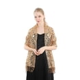 thumbnail image 5 of Elegante chal con borlas de lentejuelas para fiesta, vestido de noche, chal exterior, chal de lentejuelas para dama de honor, 5 of 5