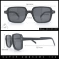 thumbnail image 3 of Retro Vintage Vibe Mid Temple Horn Rim Hipster Fashion Sunglasses Green Tortoise - Black, 3 of 8