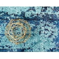thumbnail image 6 of Rugs.com Fleur Collection Rug – 8' Round Blue Medium-Pile Rug Perfect For Kitchens, Dining Rooms, 6 of 9